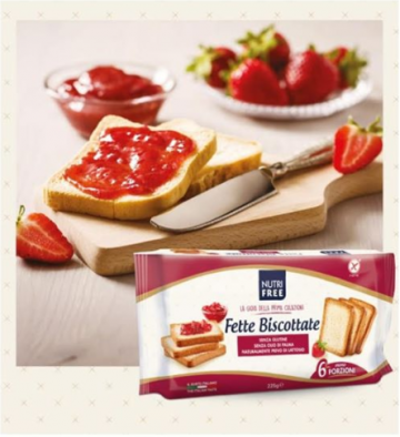 Fette biscottate glutenvrije beschuit lactosevrij Italian market