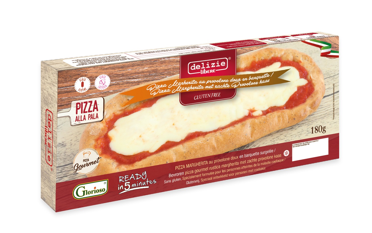 Pizza alla Pala Margherita - Italian Market: 0% Gluten 100 ...